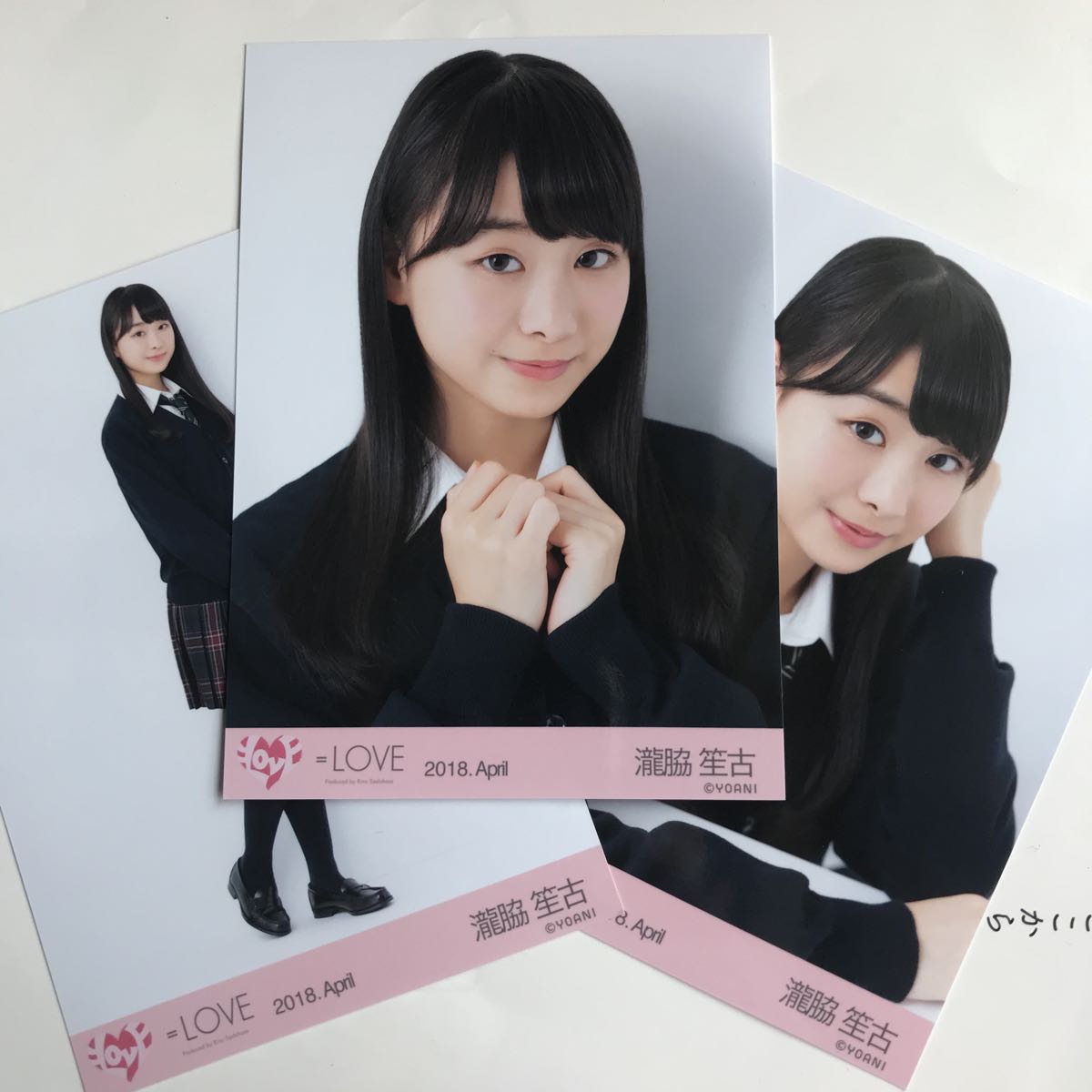 イコラブ =LOVE 瀧脇笙古 生写真 直筆サイン セーター 手遅れcation