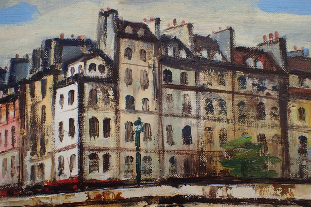 小川久雄 油絵 M4号 鳥海山 風景画 油彩画 F6号 小川