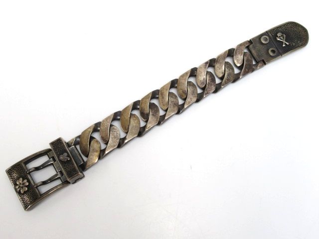 85349☆1円 ナンバーナイン×マジカルデザイン ベルトモチーフ 喜平