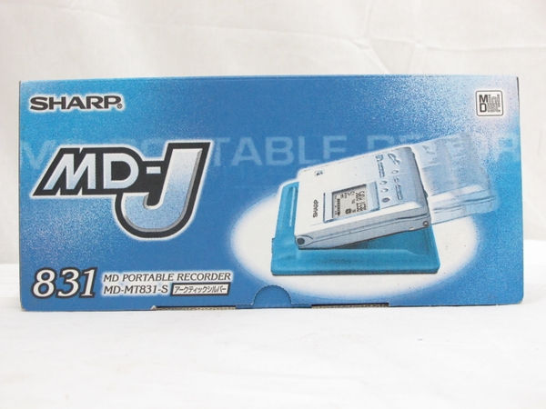 美品 SHARP MD-J MD ポータブルレコーダー MD-MT831 中古 T3162305