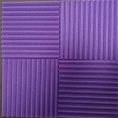 ウレタン吸音材 防音材 パープル 山型12枚セット 【300mm×300mm×25mm】デッドニング DIY レコーディングブース インテリア 防音室などに 