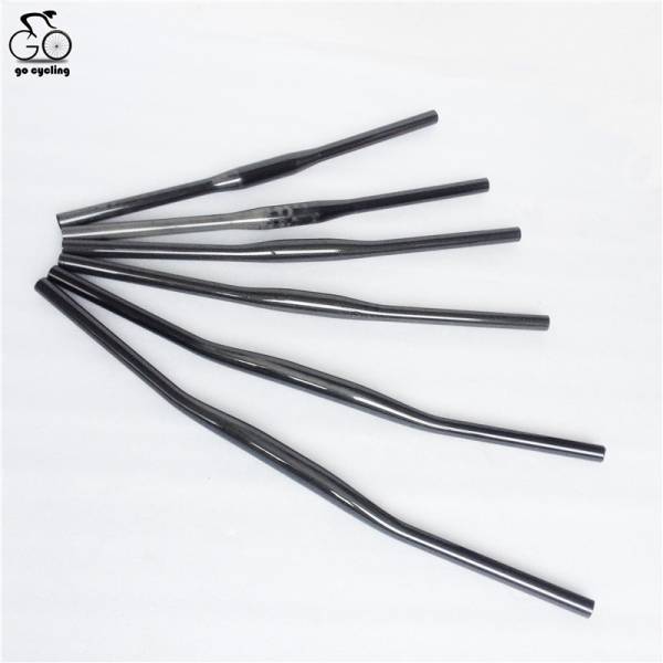 1円■125g フルカーボン製 UD光沢 全長600mmフラットバーハンドル★