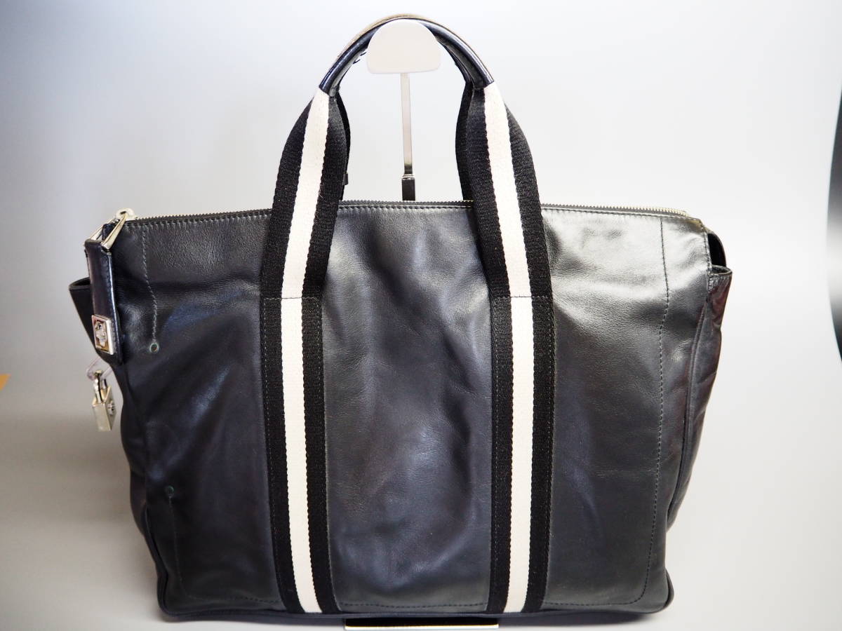 BALLY メンズ 2way ビジネスバッグ 斜め掛け◎ A4収納◎