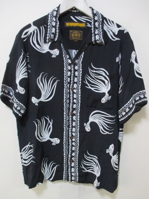 1円～ 未使用 NEIGHBORHOOD 18SS OTHA FISH ALOHA R-SHIRT SS アロハ 