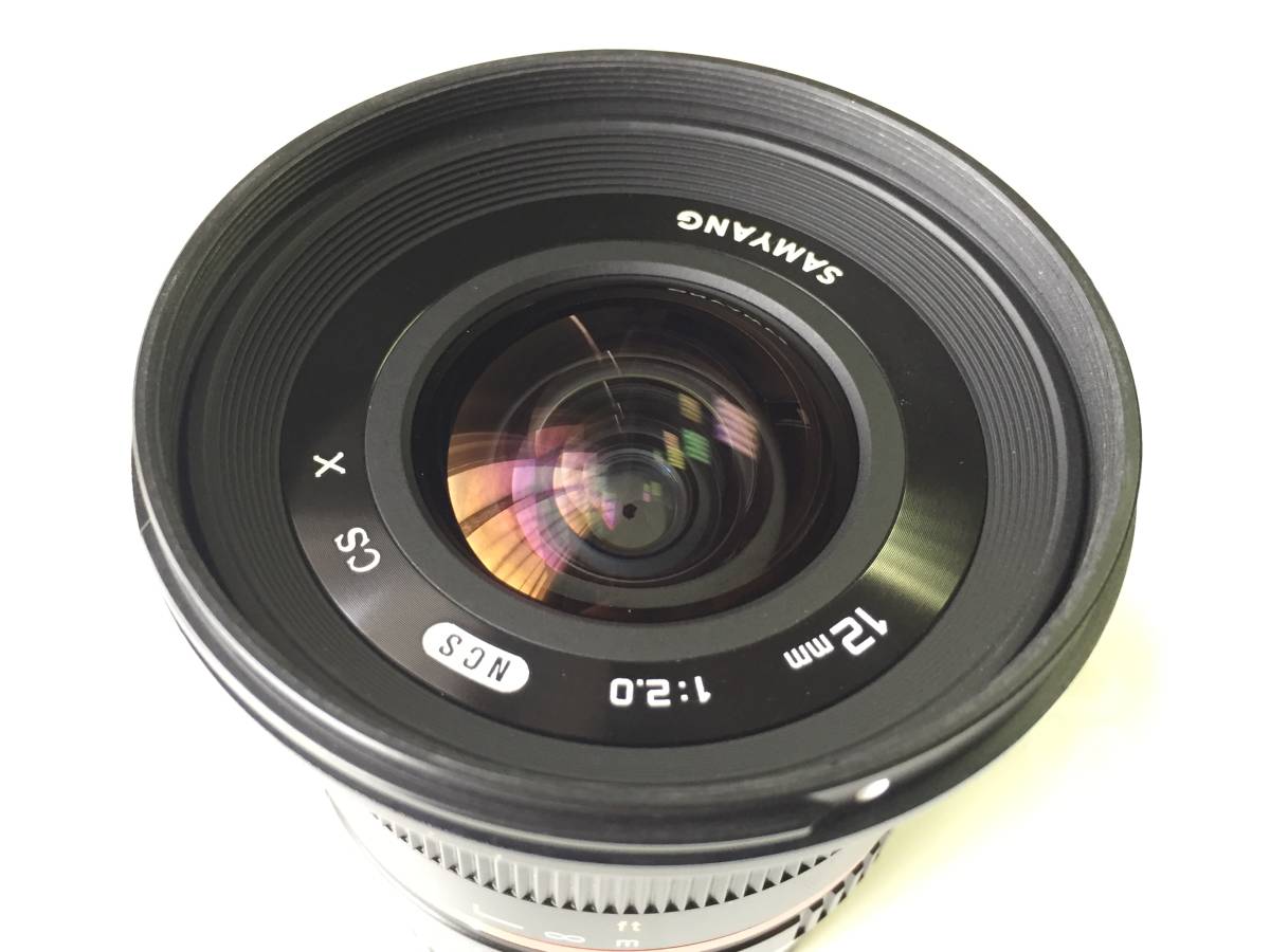 中古・美品】SAMYANG 12mm F2.0 NCS CS フジフィルム Xマウント用