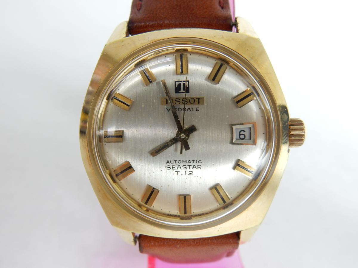 直販本物 TISSOT VISODATE SEASTAR T.12 ヴィンテージ 手巻き 自動巻き 