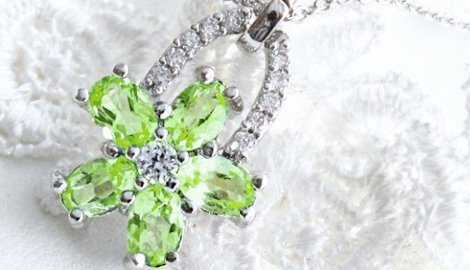 《1円》3ctペリドット K18GP フラワーペンダント【鑑別書付】_4