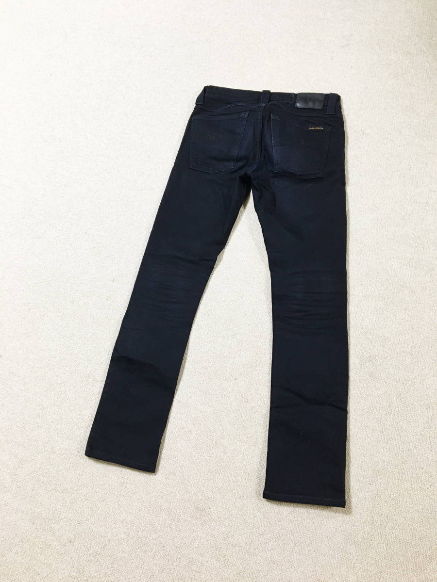 美品】Nudie Jeans ヌーディージーンズ☆チューブトム 黒スキニー 
