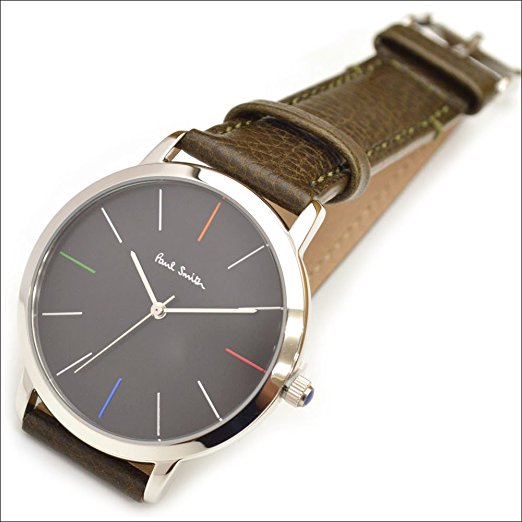 【美品】箱付き PaulSmith ポールスミス タフソーラー レザーベルト ポールスミス メンズ 革 ベルト 時計 美品 箱付き PaulSmith ポール