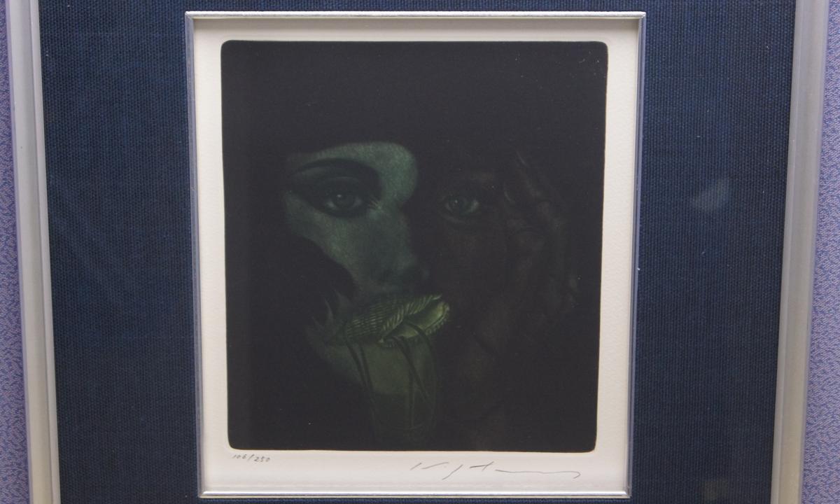 A92 池田満寿夫 少女 メゾチント 版画 106/250