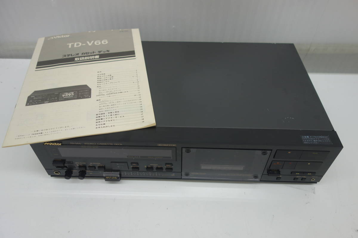 Victor ビクター 3ヘッド ステレオ カセットデッキ TD-V66 中古 3 