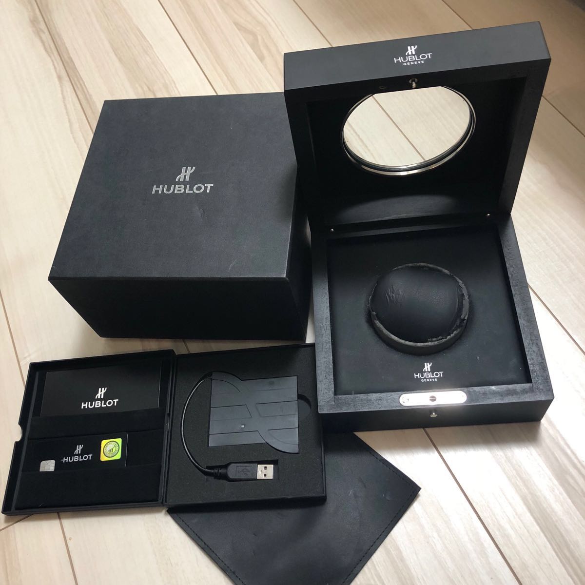 HUBLOT 時計 ケース 箱 ボックス ウブロ 正規品 本物 付属品 ビックバン USB