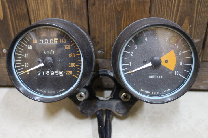カワサキ W1S 純正スピードメーター 実動品 検索 W1F W1SA ダブル 当時