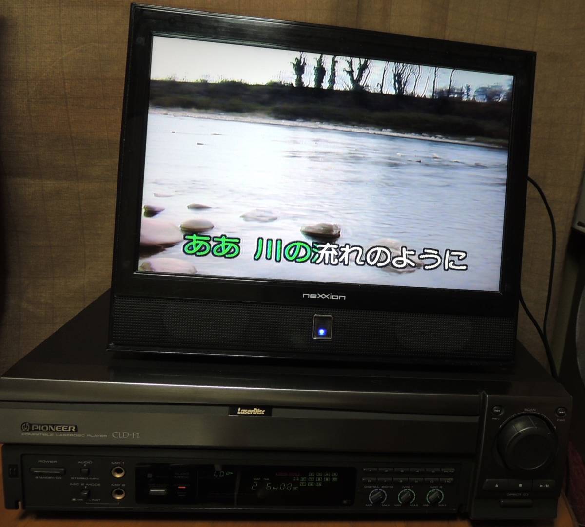 ☆PIONEER パイオニア LDプレーヤー CLD-F1 動作品 簡易カラオケ機能付