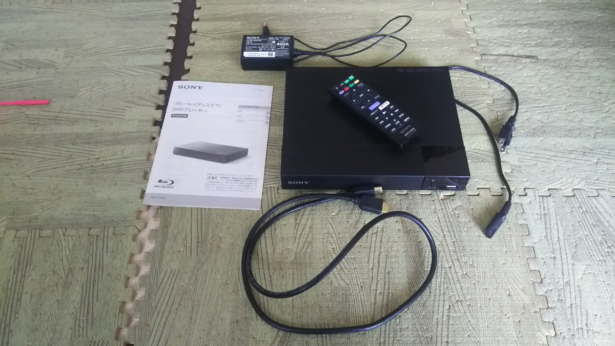ソニー ブルーレイ/DVDプレーヤー BDP-S1500 HDMIケーブル付 16年製