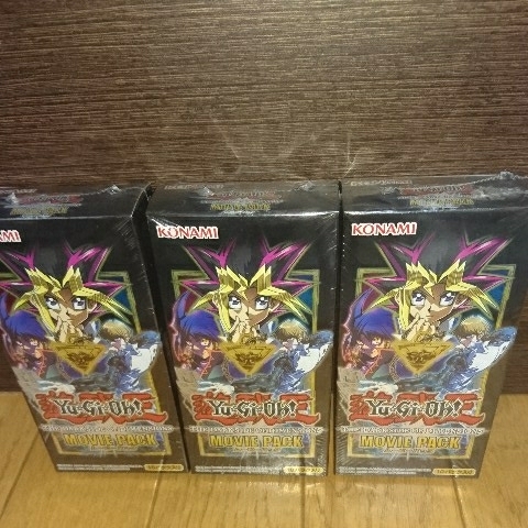 遊戯王 ムービーパック 未開封 3BOX まとめ売り カオスMAXドラゴン等