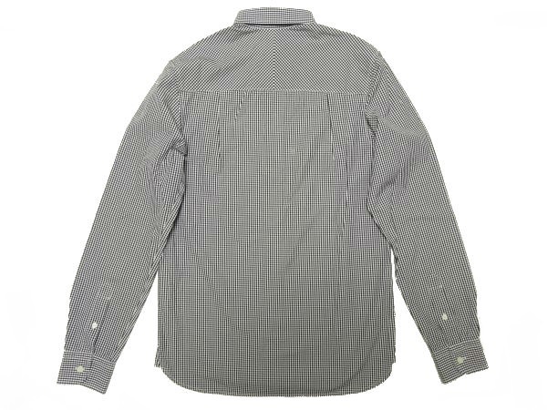★良品!!フレッドペリー★長袖ボタンダウンギンガムチェックシャツXS/黒白FRED PERRYホワイトブラックメンズモッズMODS
