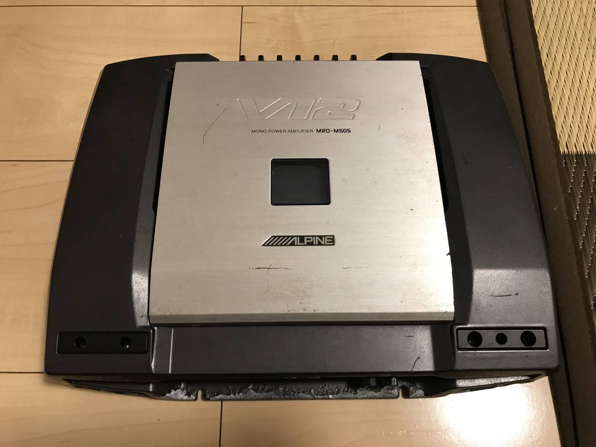 アルパインALPINE モノラルパワーアンプ MRD-M605 600W 動作OK 【公式