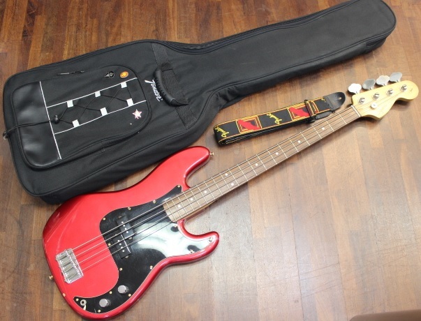 H▽【USED】Squier by Fender スクワイア エレキベース/プレシジョンベース ソフトケース付き by ブランド：Squier FENDER商品一覧｜中古・リサイクル | スクワイヤー エレキギター