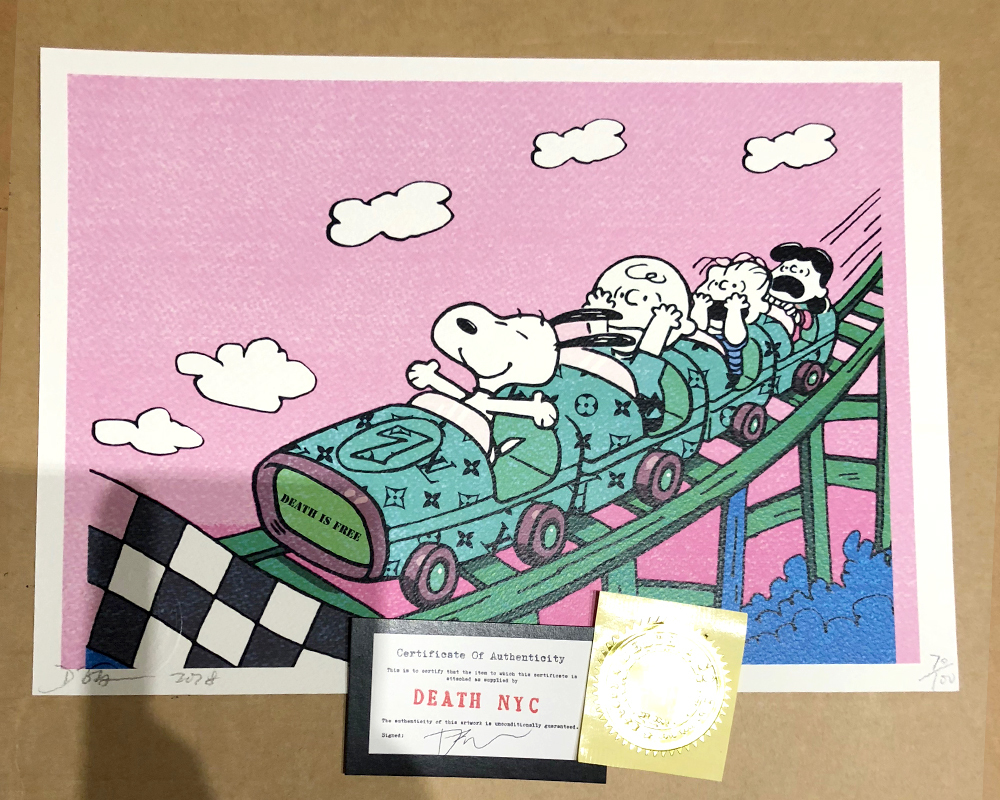 DEATH NYC 世界限定100枚 希少！本物！2018年 スヌーピー SNOOPY 限定