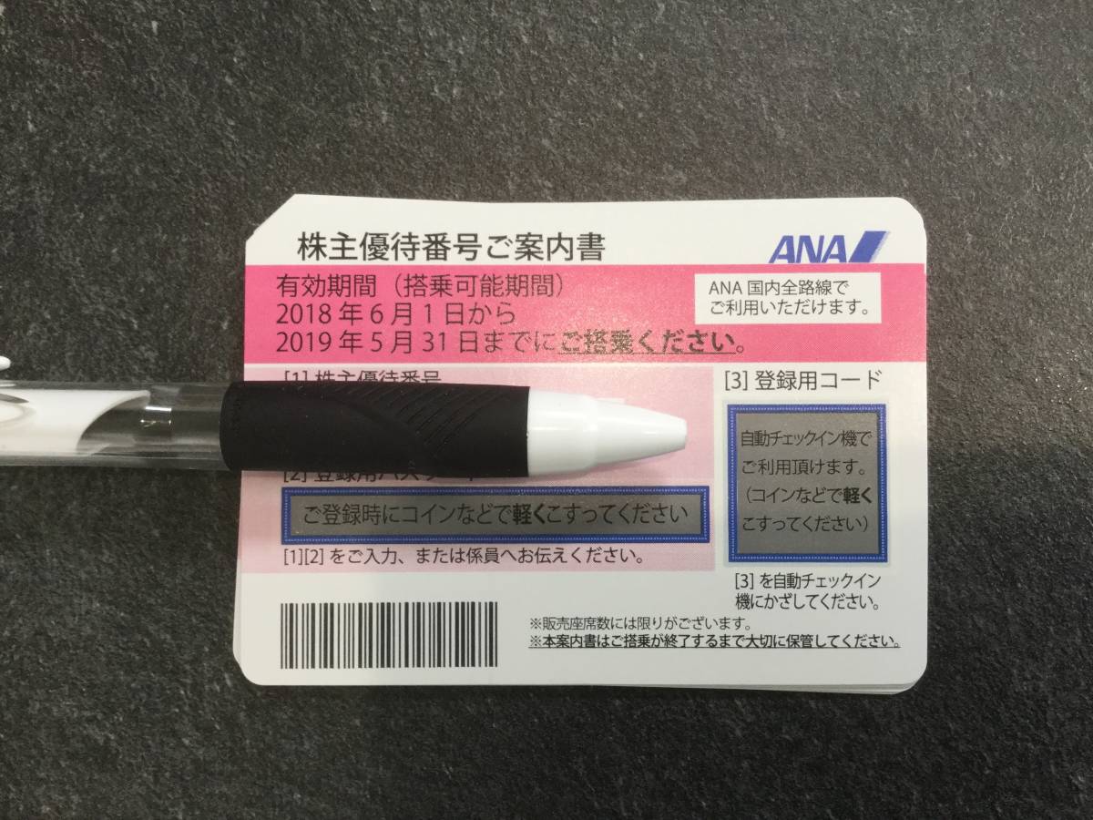 ANA 株主優待券 2枚 2019年5月31日まで クリックポスト ANA(全日空