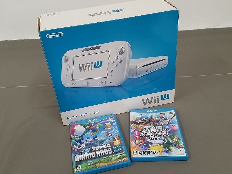 1円～☆Nintendo WiiU ベーシックセット 8GB 動作確認済 おまけ付き