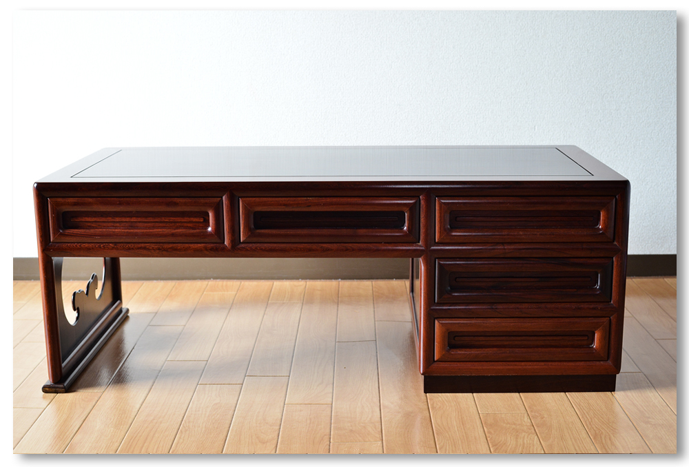 高級□北海道民芸家具□ 樺材 □無垢□ ライティングビューロー