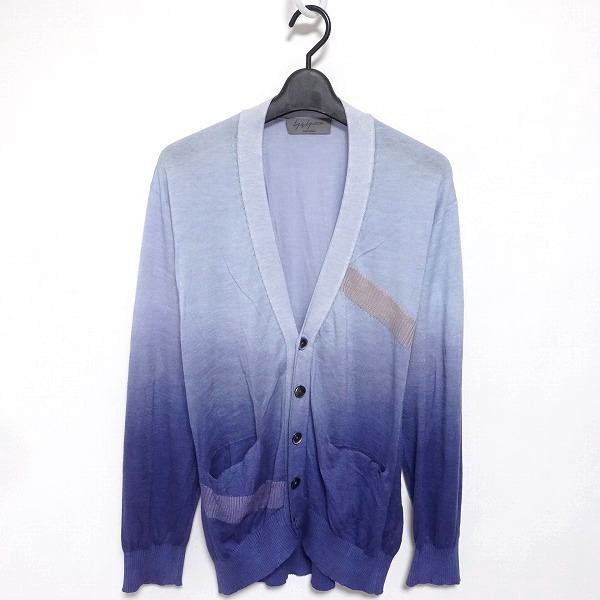12SS YOHJI YAMAMOTO POUR HOMME グラデーション ニット カーディガン