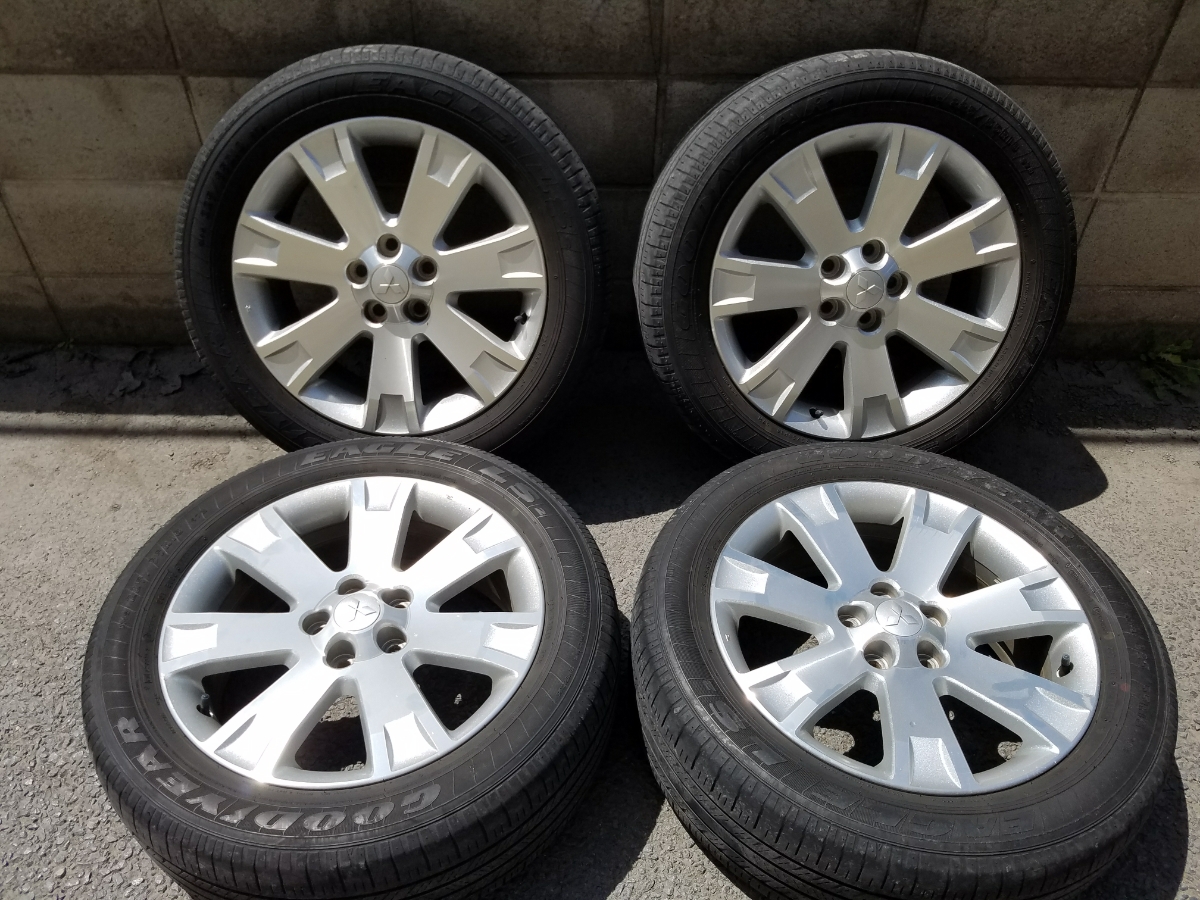 美品! デリカD5純正アルミホイール＆225/55R18 4本 ⭐️225⁄55R18 デリカ