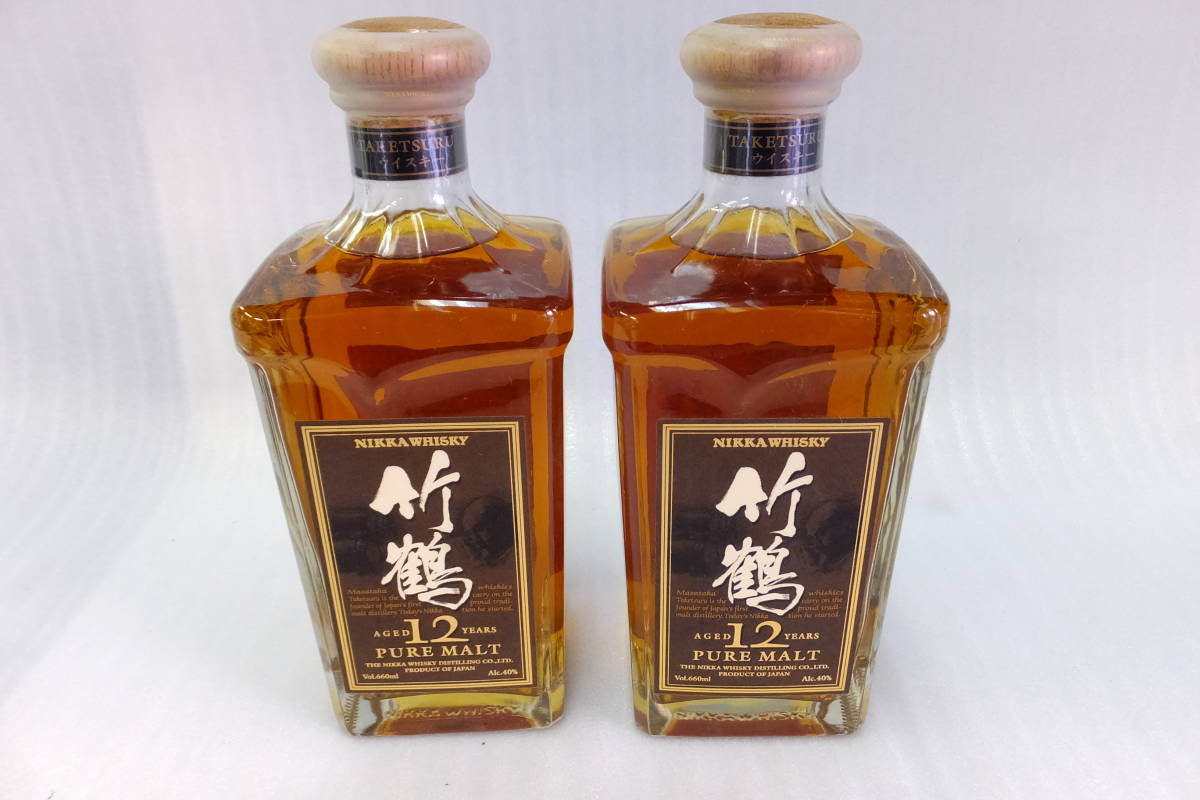 竹鶴12年ピュアモルト 700ml ※2本セット／ニッカウイスキー・ニッカ