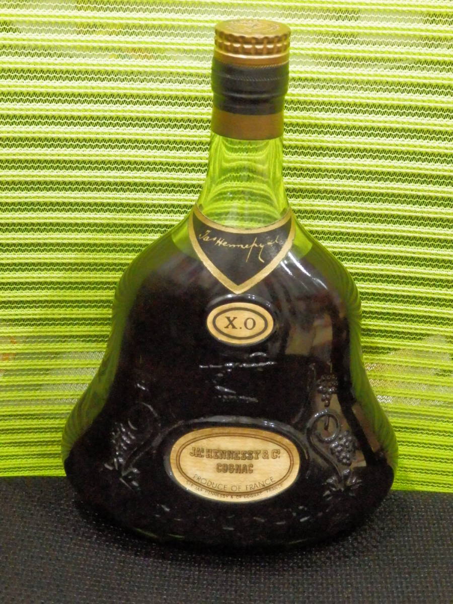 金キャップ グリーンボトル Hennessy XO ヘネシー ヘネシーXO 古酒