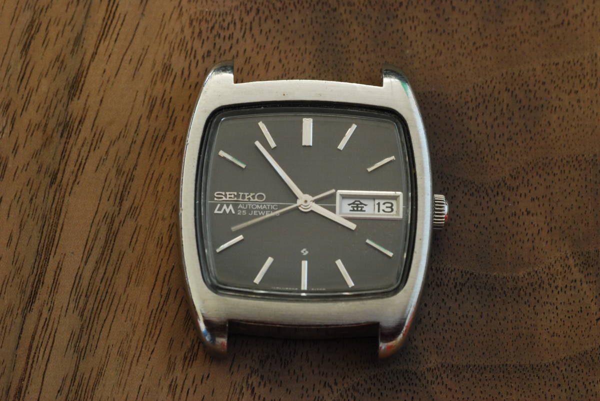セイコー ロードマチック SEIKO LM 自動巻 5606‐5040 25石 ブラック 