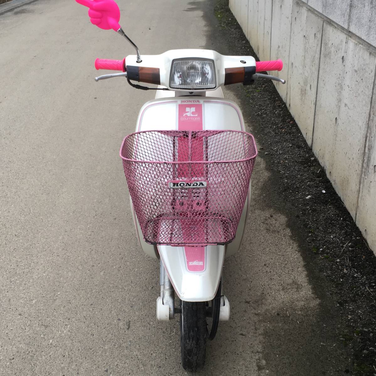 100%新品，限定セール ホンダHONDA タクトAF09 クレージュタクト クレタク ピンク 希少 旧車 実動 現状車 書類付き（検、チャンプ、ハイ、ジョグ）