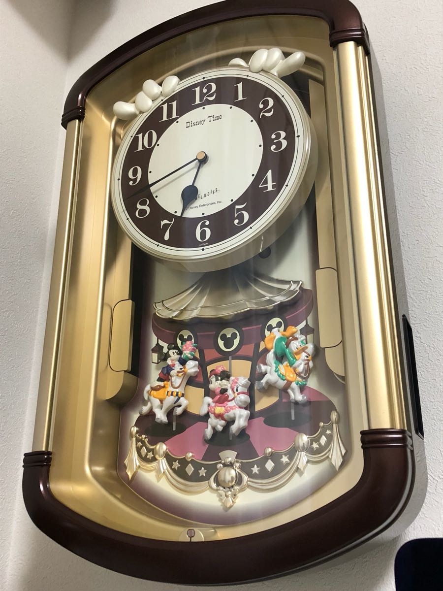 天然木【栃（とち） 無垢板】 木製時計24（掛け時計）