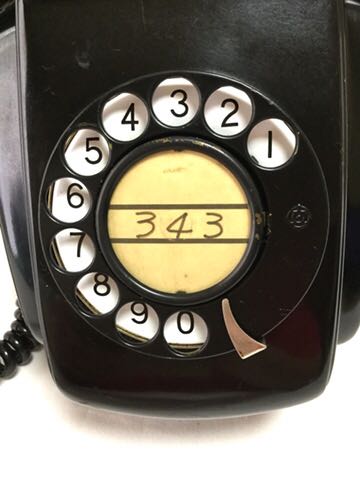 黒電話☆岩崎通信機株式会社☆4号☆AW☆自動式☆壁掛 電話機☆手回し
