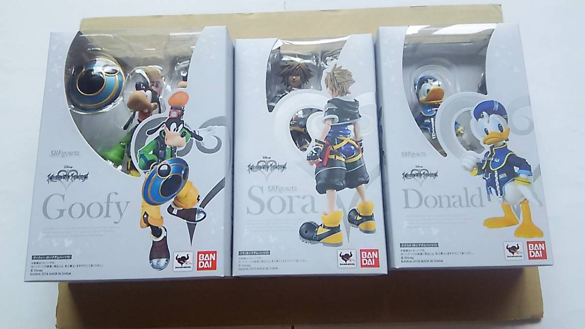 S.H.Figuarts ソラ ドナルド グーフィー 3種 セット KINGDOM HEARTS 