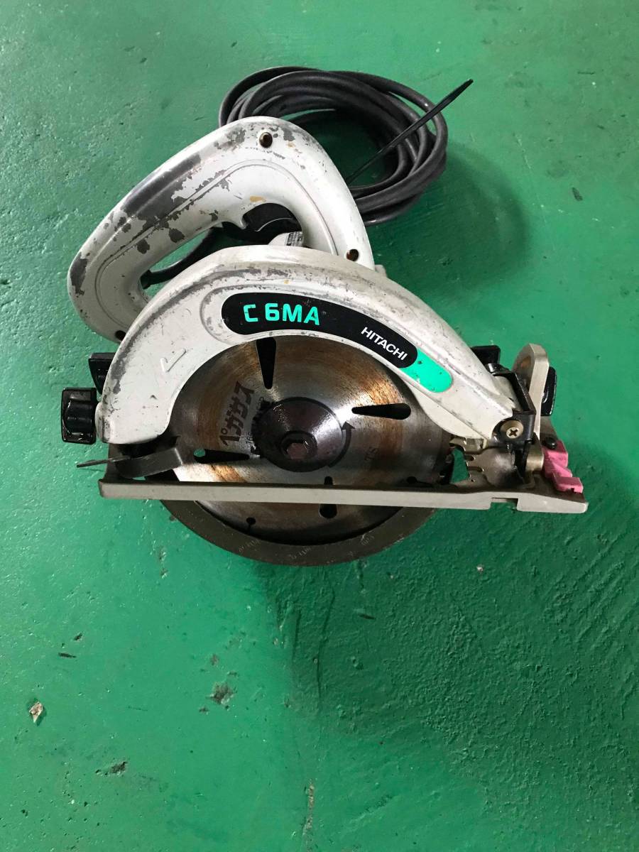 日立工機 165mm 丸のこ C6MA 動作確認済 HITACHI 丸ノコ マルノコ