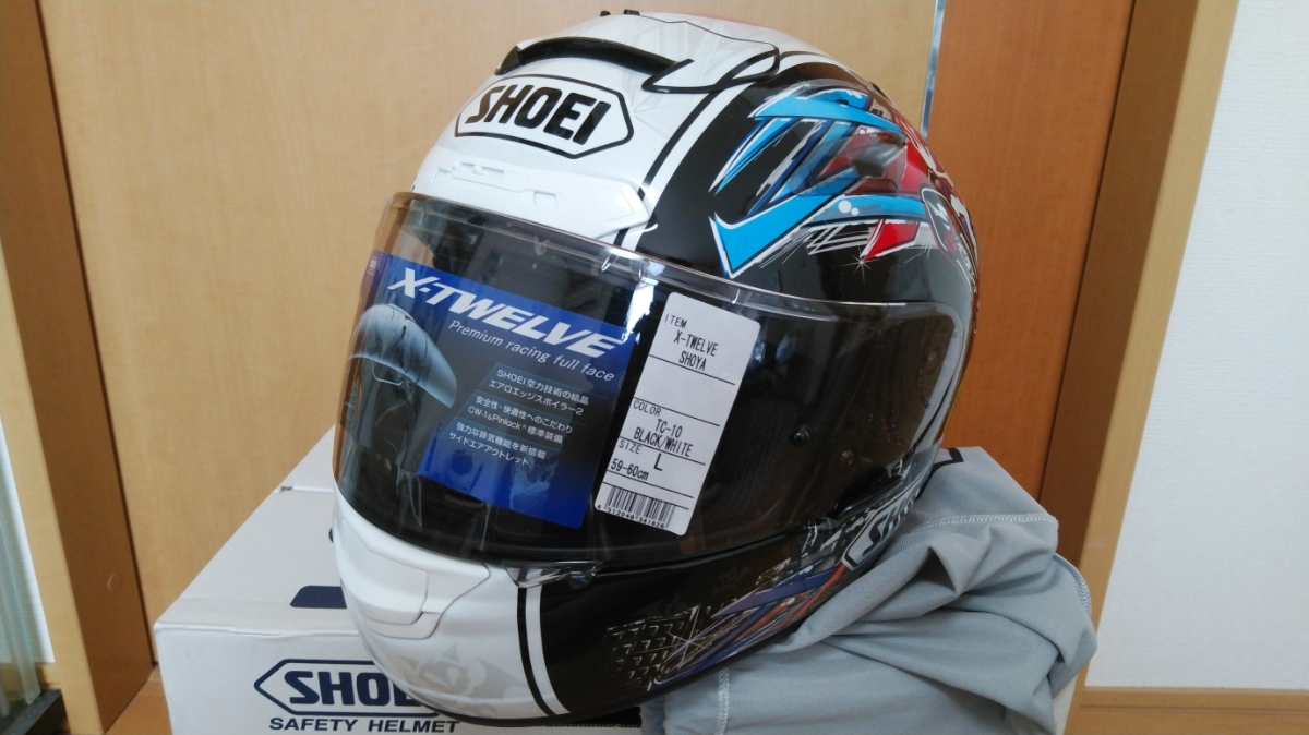 未使用 SHOEI ショウエイ X-12 X-TWELVE SHOYA 富沢祥也 レプリカ 