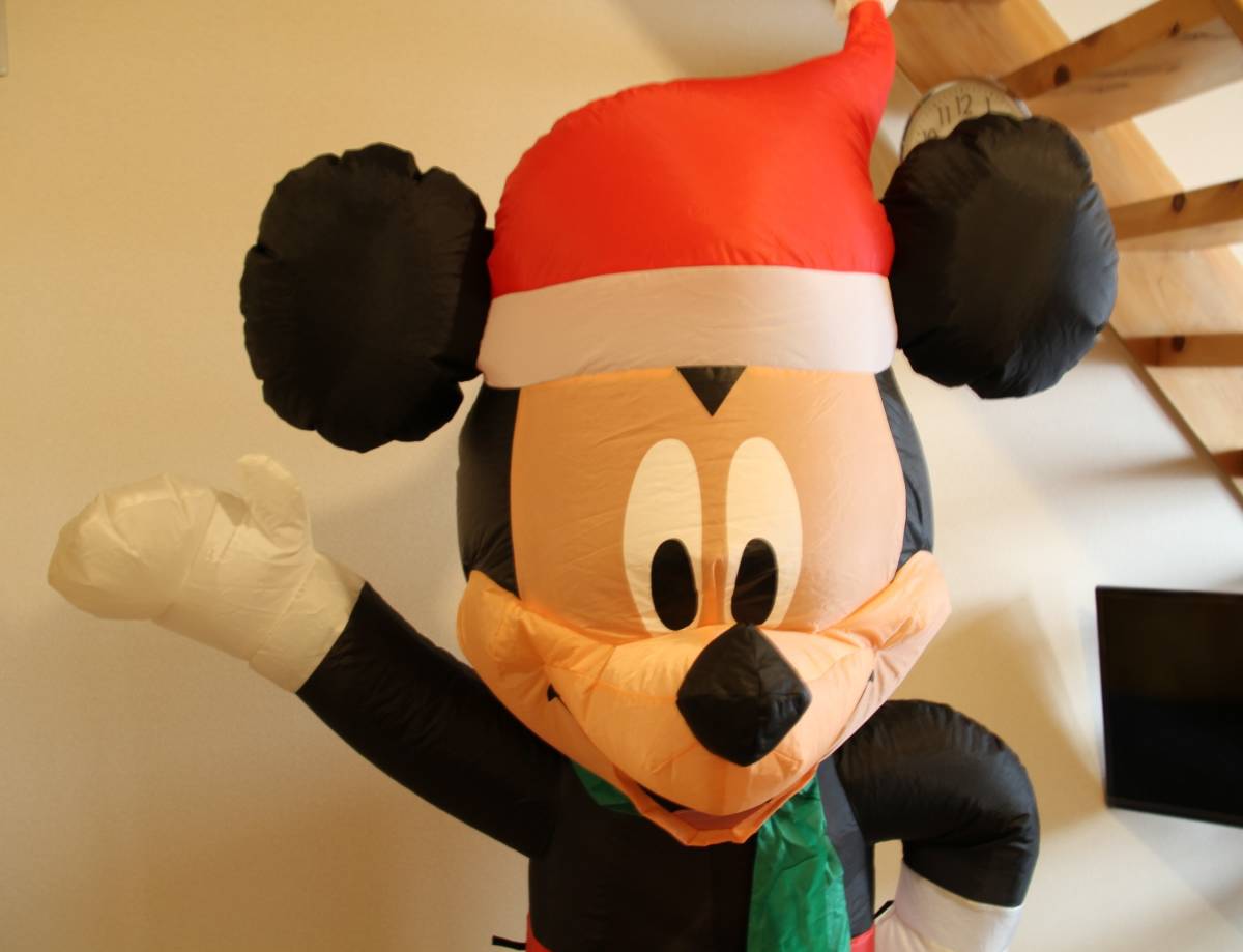 ☆ エアー バルーン 電飾 人形 ミッキーマウス サンタ クリスマス Xmas