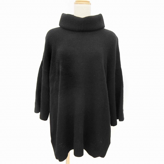 バーバリー BURBERRY ニット セーター チュニック 長袖 タートルネック 