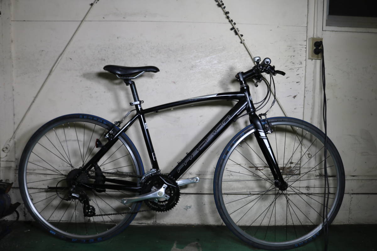 人気！PRECISION SPORT アルミ 24速 420mm クロスバイク 自転車 人気！PRECISION SPORT アルミ 24速 420mm クロスバイク