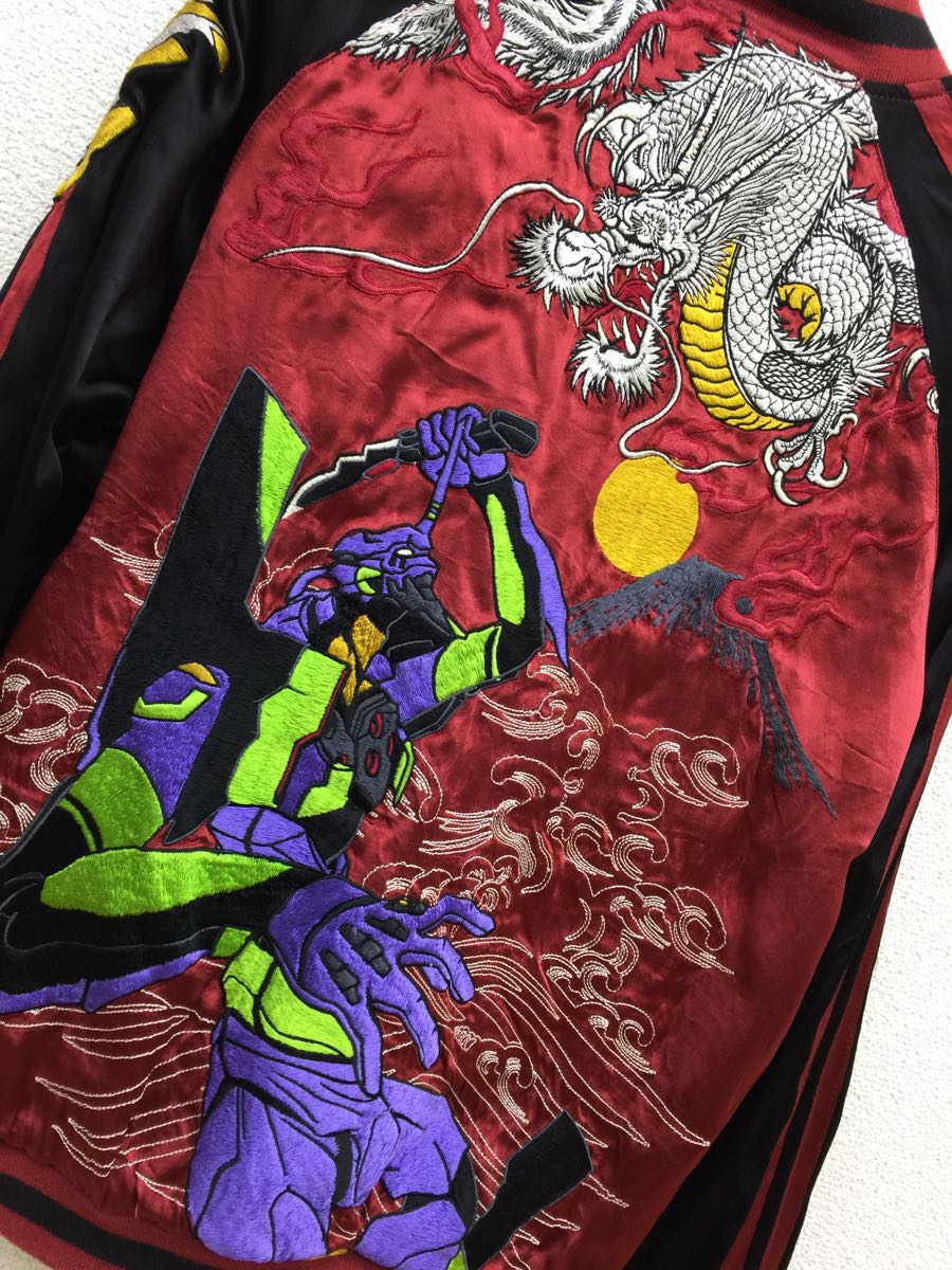 完売☆錦×エヴァンゲリオン 初号機VS飛龍&綾波レイ×桜 刺繍