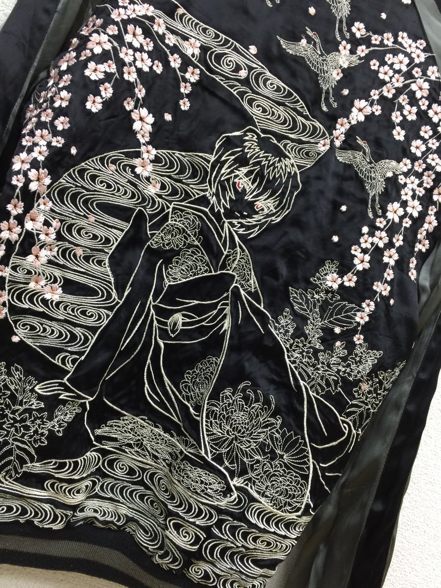 完売☆錦×エヴァンゲリオン 初号機VS飛龍&綾波レイ×桜 刺繍