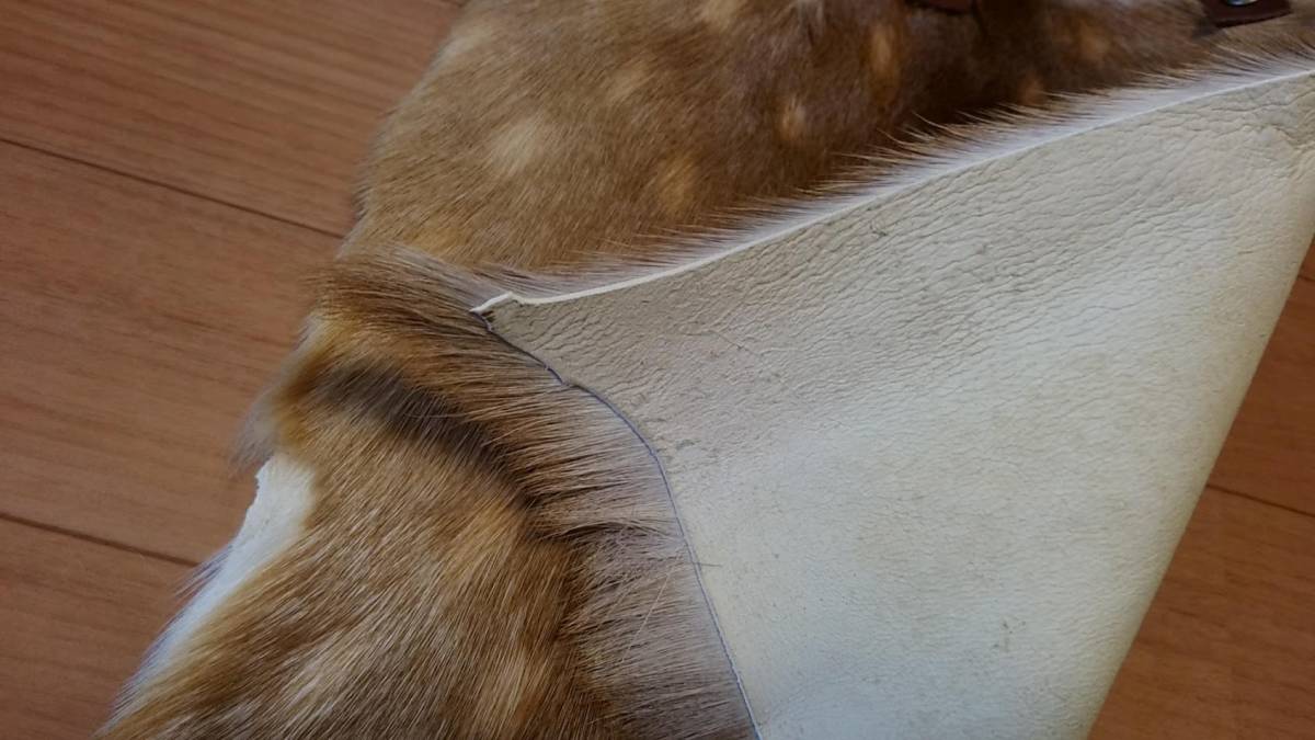 ○マタギ○子鹿 尻皮（薄手）ニホンジカ シカ 鹿 尻当て 尻あて (腰あて