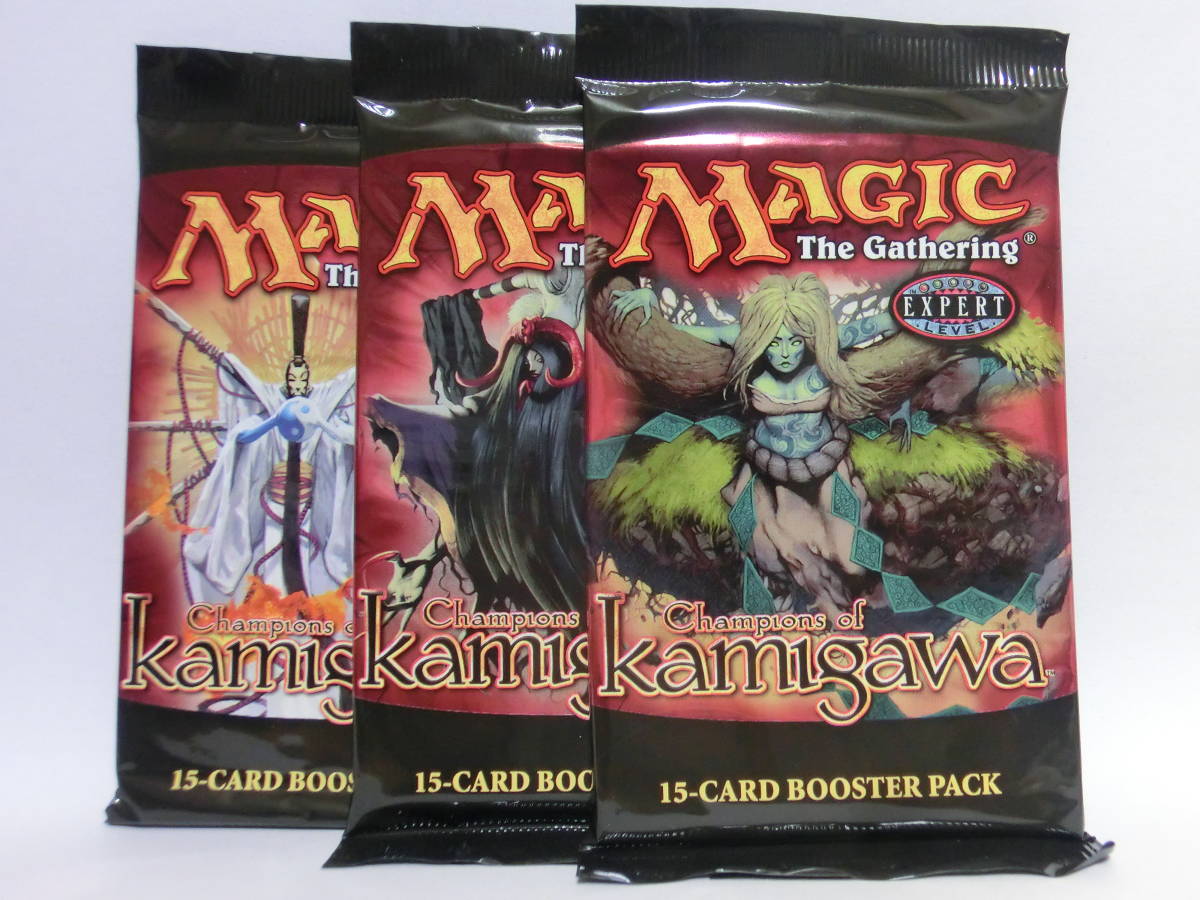 MTG 未開封ブースターパック 神河物語（英） 3点 マジックザ