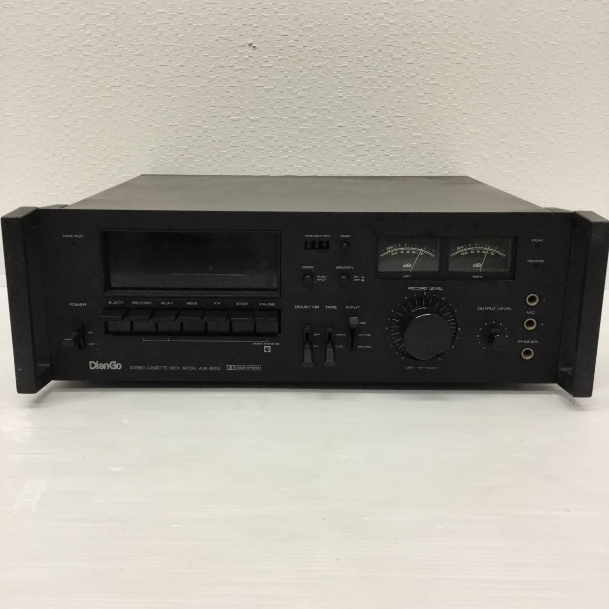1円～】DianGo ステレオカセットデッキ 新日本電機 AUK-8000 通電確認
