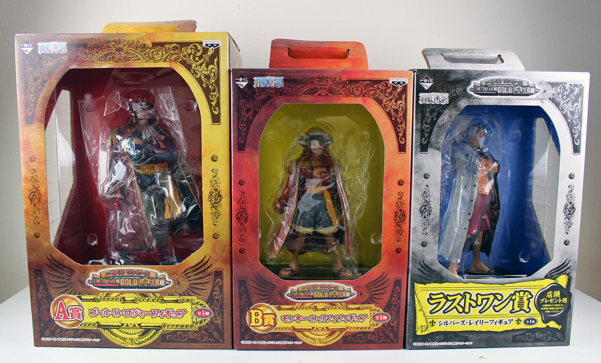 品 フィギュア 一番くじ ワンピース A賞 ゴール D ロジャー B賞 ルフィ ラストワン賞 シルバーズ レイリー 3種set Banpresto One Piece 売買されたオークション情報 Yahooの商品情報をアーカイブ公開 オークファン Aucfan Com