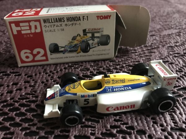 ★ トミカ 62 ウィリアムズ ホンダ F-1 (F1) ミニカー (箱あり) ★