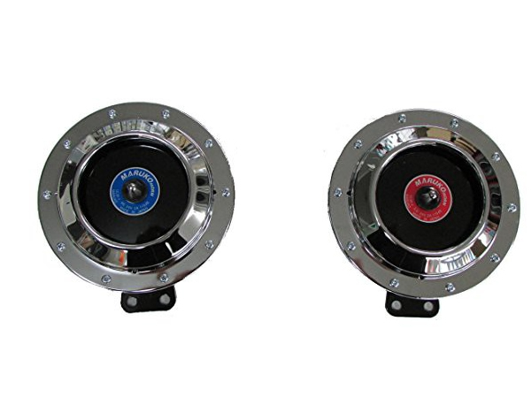 MARUKO HORN マルコ ホーン HI-WAY HORN CHROME [ULM-D1] ハイウェイホーン 強力磁気回路 驚異のパワー 12V車 メッキ 丸子警報器