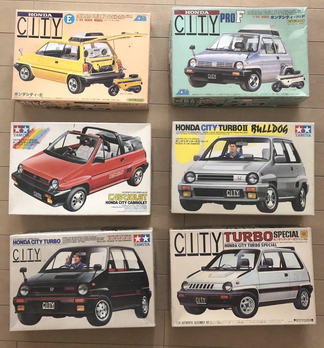 1⁄24 【プラモデル】ホンダ シティ 各種 1/24 当時物 Honda City